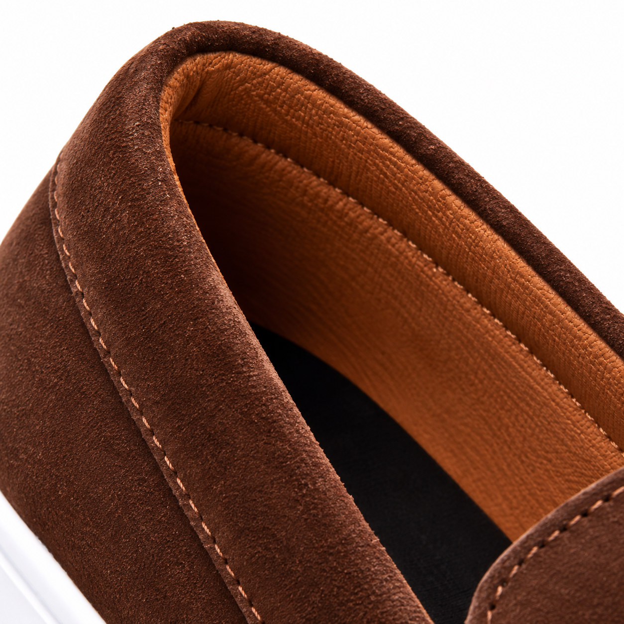Mocassim Masculino Sola Alta em Camurça Premium