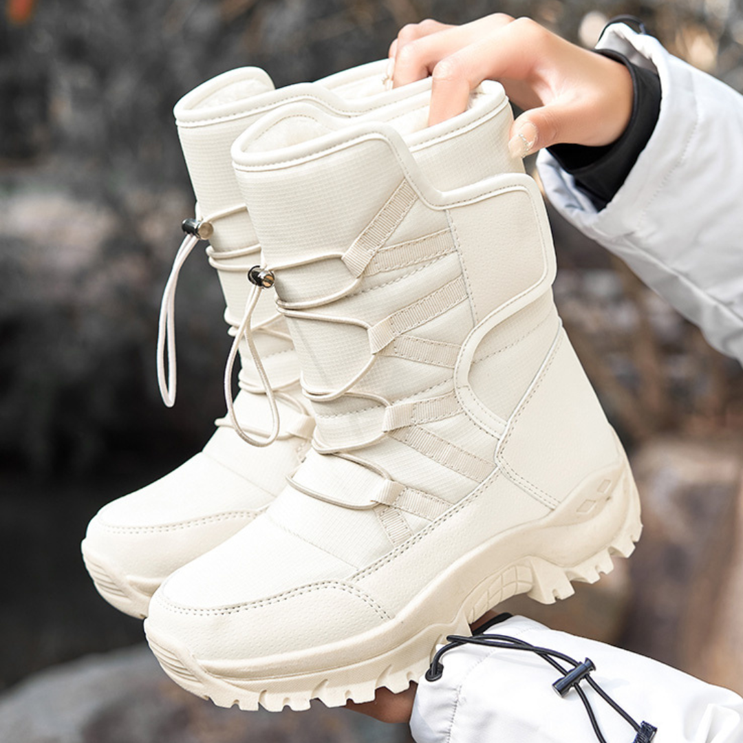 Bota Feminina de Inverno Forrada Impermeável