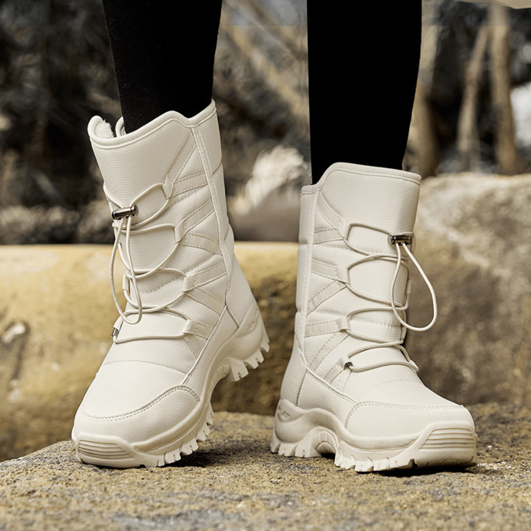 Bota Feminina de Inverno Forrada Impermeável