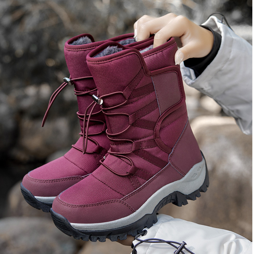 Bota Feminina de Inverno Forrada Impermeável