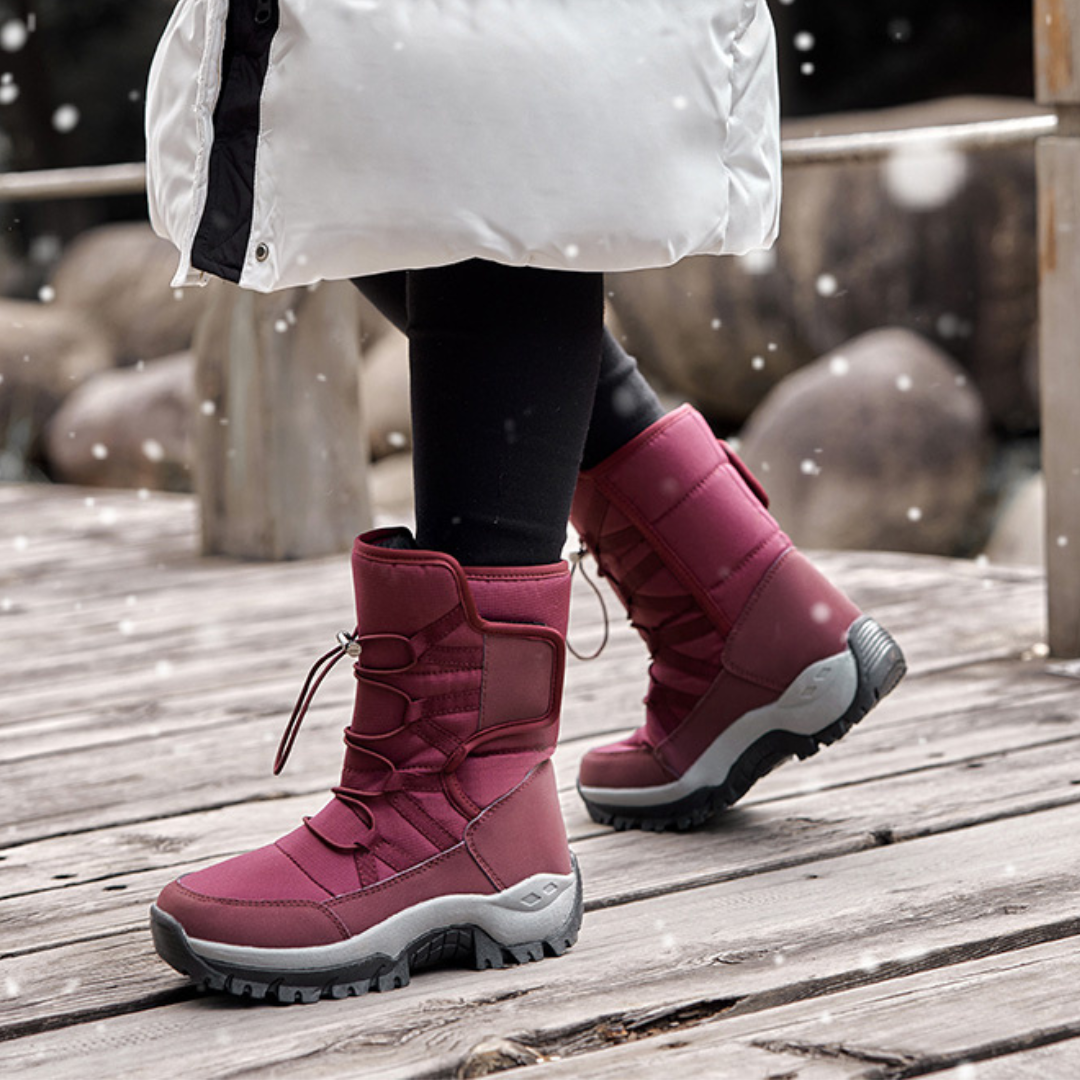 Bota Feminina de Inverno Forrada Impermeável