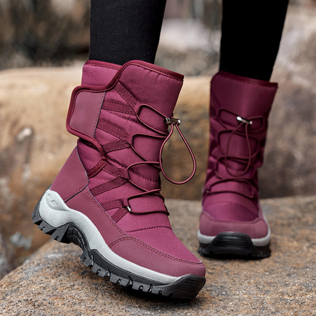 Bota Feminina de Inverno Forrada Impermeável