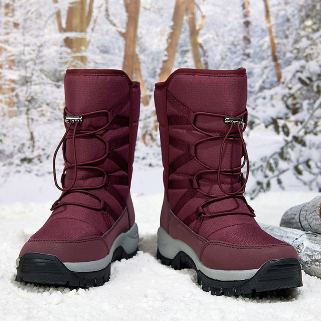 Bota Feminina de Inverno Forrada Impermeável