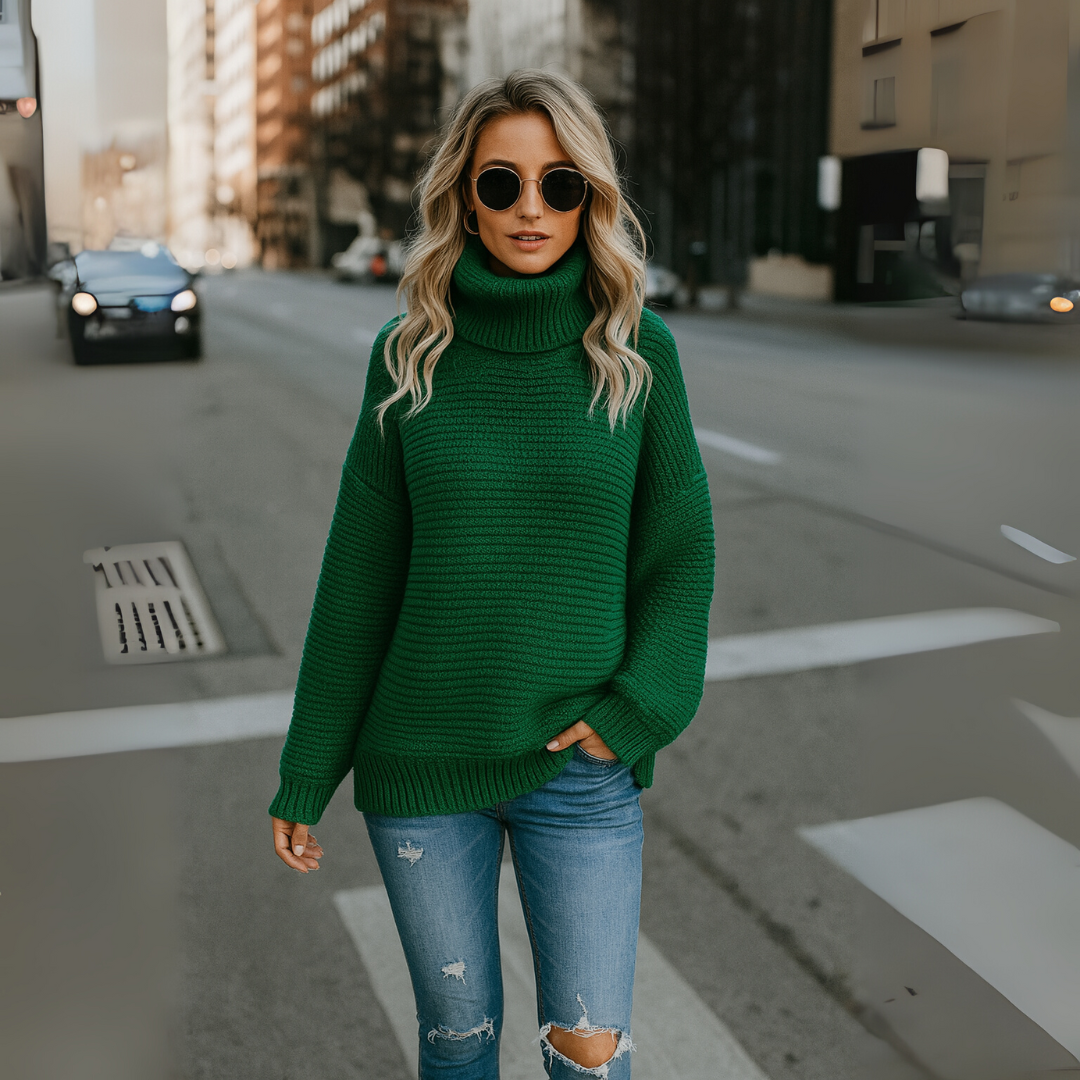 Suéter Feminino Oversized de Tricot