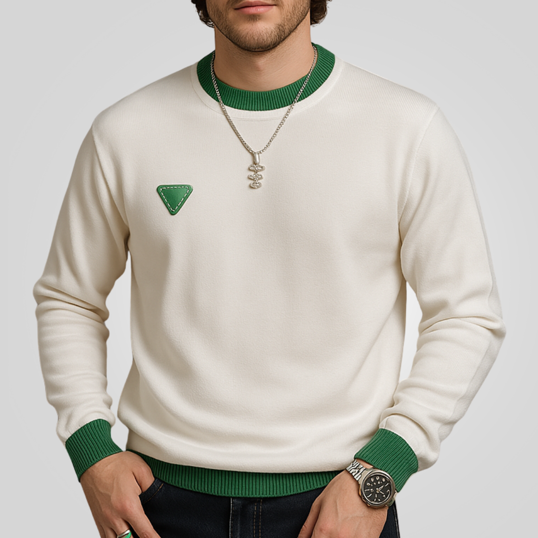 Suéter Masculino Premium Branco de Tricô