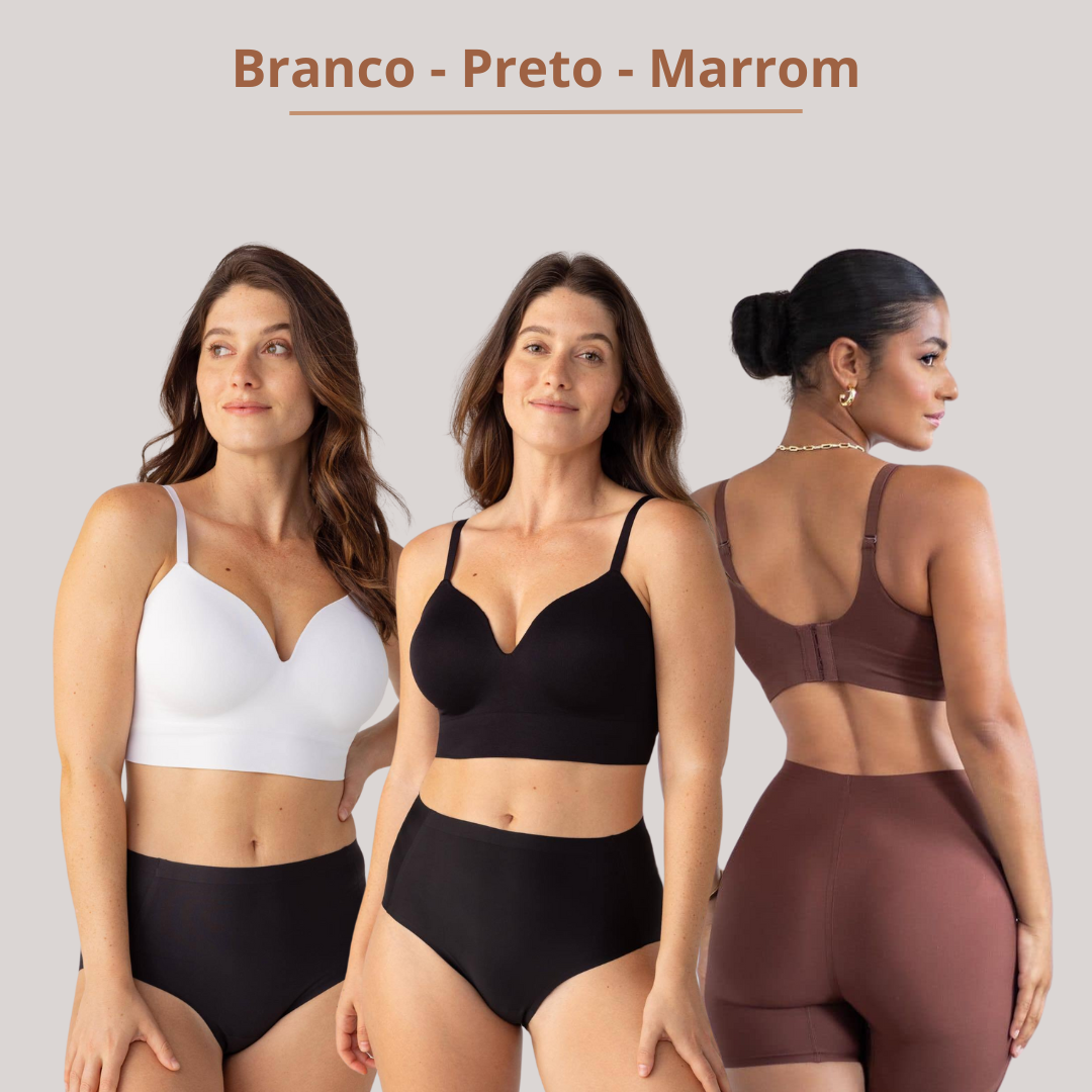 Sutiã Modelador Sem Fio LinfoConfort - Compre 1 Leve 3