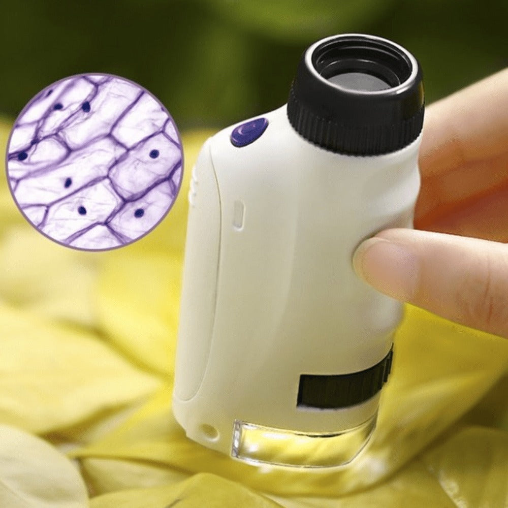 Mini Microscópio Portátil MUNDO CIÊNCIA