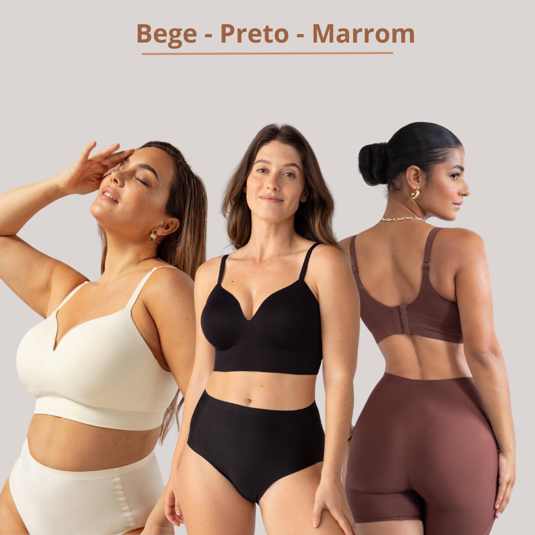 Sutiã Modelador Sem Fio LinfoConfort - Compre 1 Leve 3