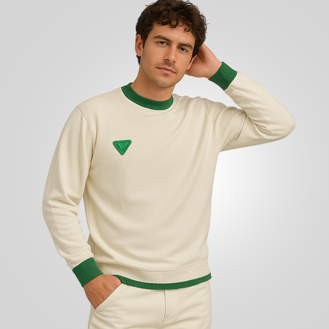 Suéter Masculino Premium Branco de Tricô