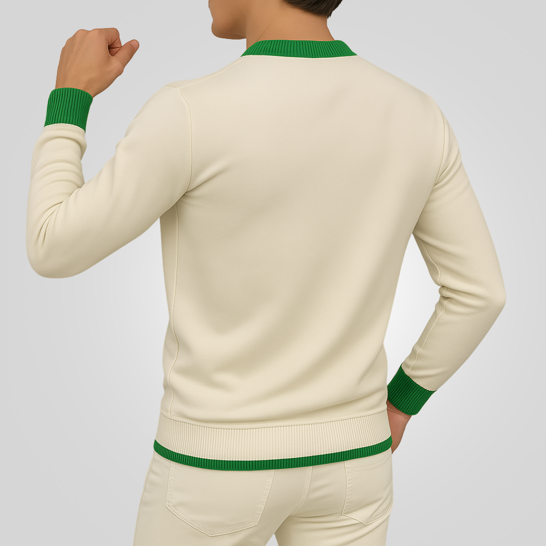 Suéter Masculino Premium Branco de Tricô