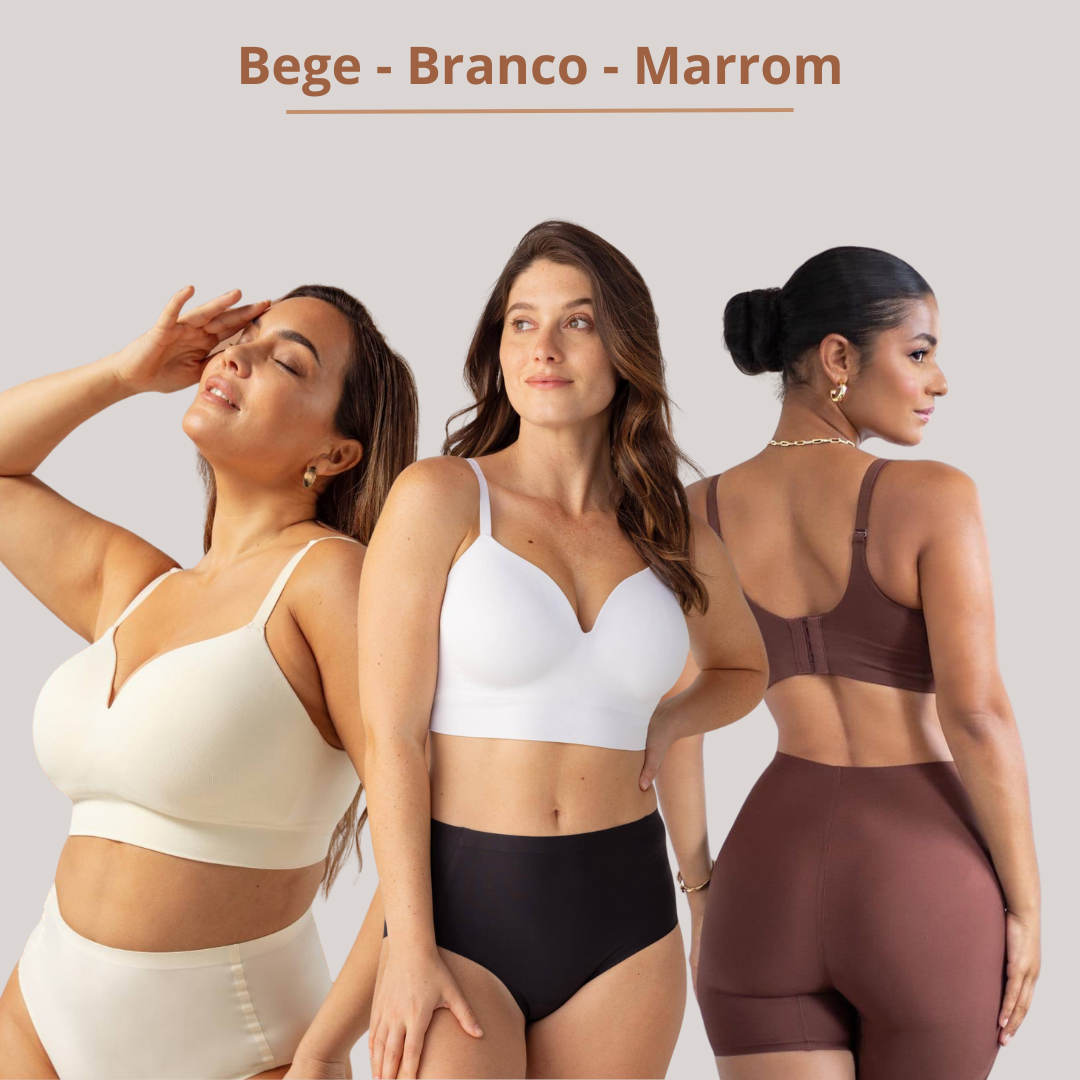 Sutiã Modelador Sem Fio LinfoConfort - Compre 1 Leve 3