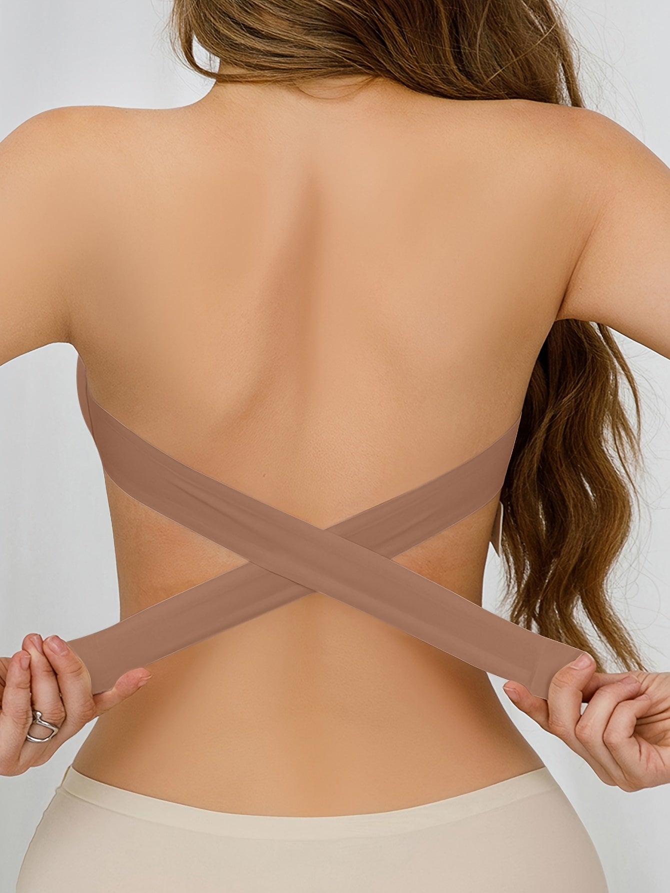 Sutiã Bandeau Invisível Sem Alça com Fecho Lateral