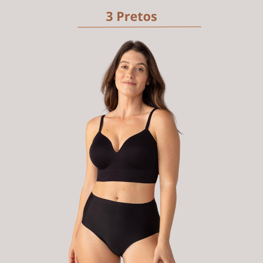 Sutiã Modelador Sem Fio LinfoConfort - Compre 1 Leve 3