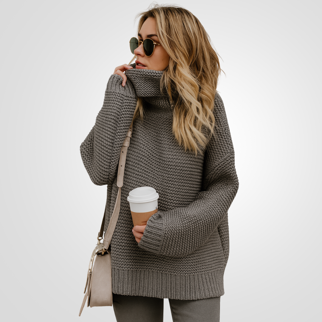 Suéter Feminino Oversized de Tricot