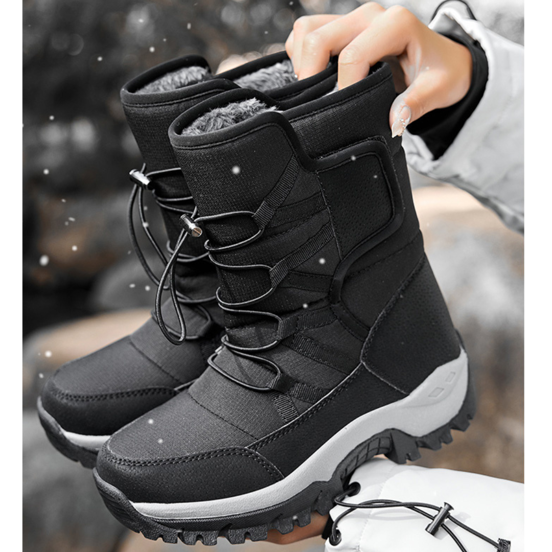 Bota Feminina de Inverno Forrada Impermeável