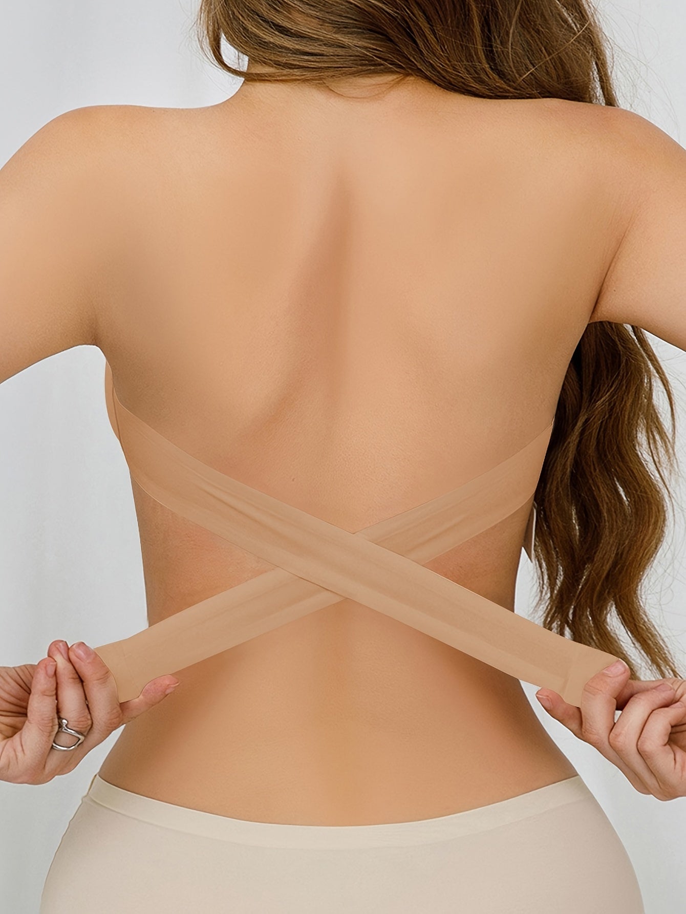 Sutiã Bandeau Invisível Sem Alça com Fecho Lateral