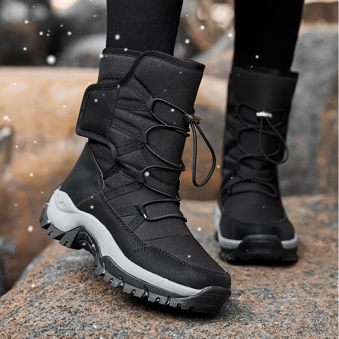 Bota Feminina de Inverno Forrada Impermeável