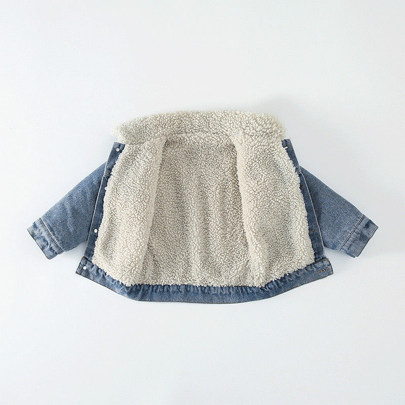 Jaqueta Infantil Jeans Peluciada