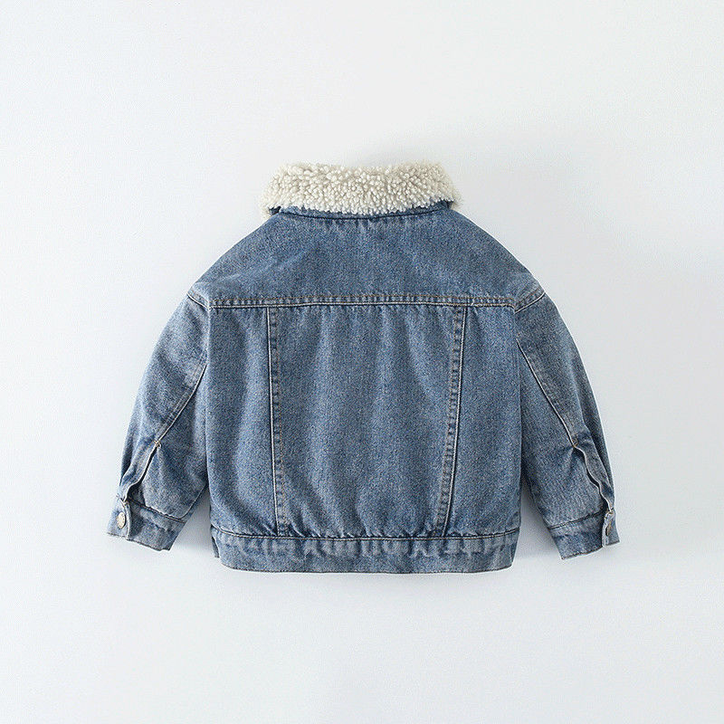 Jaqueta Infantil Jeans Peluciada