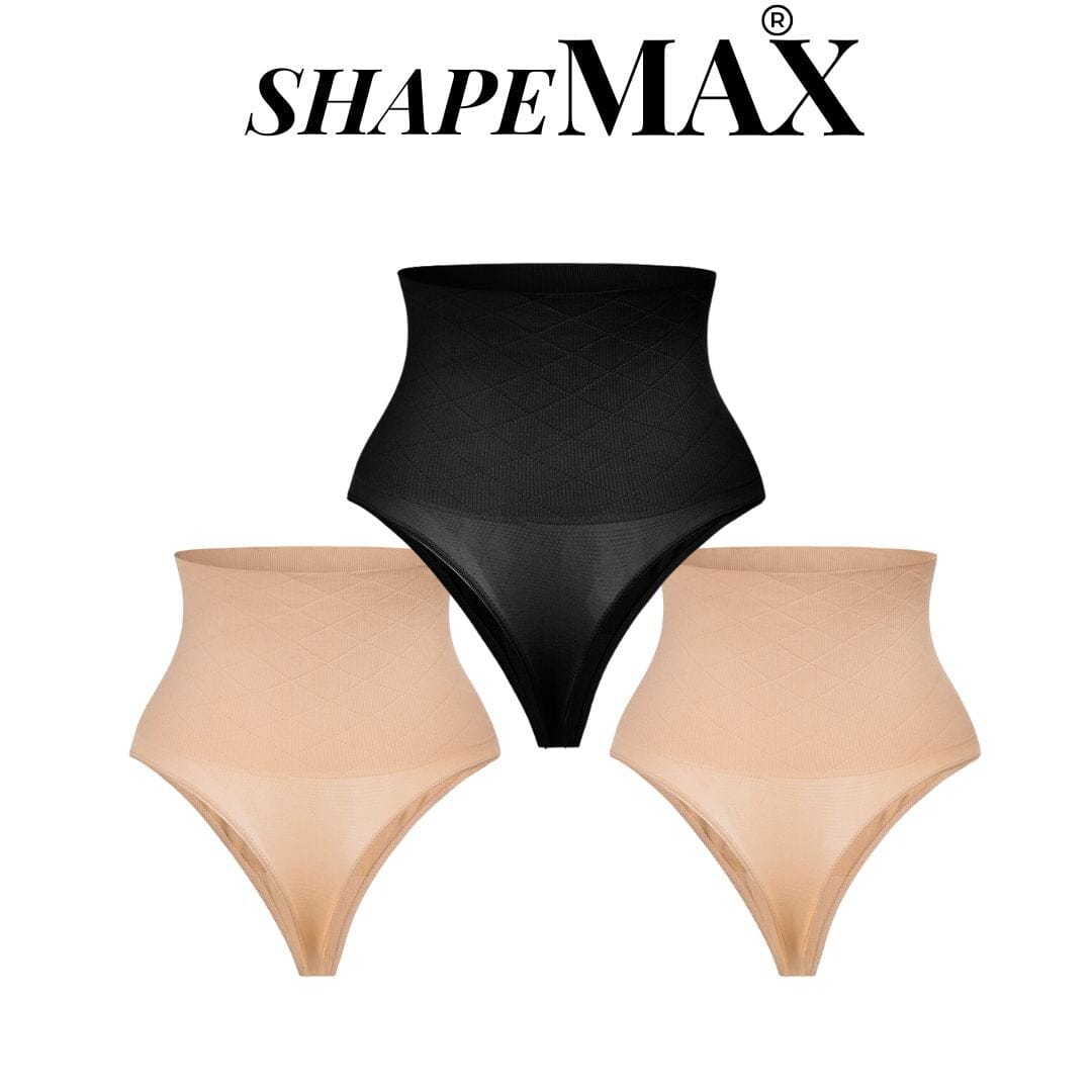 Calcinha Modeladora ShapeMax - (Compre 1 e Leve 3) 0 espaco shop 2 Beges +1Preta P (36-38)