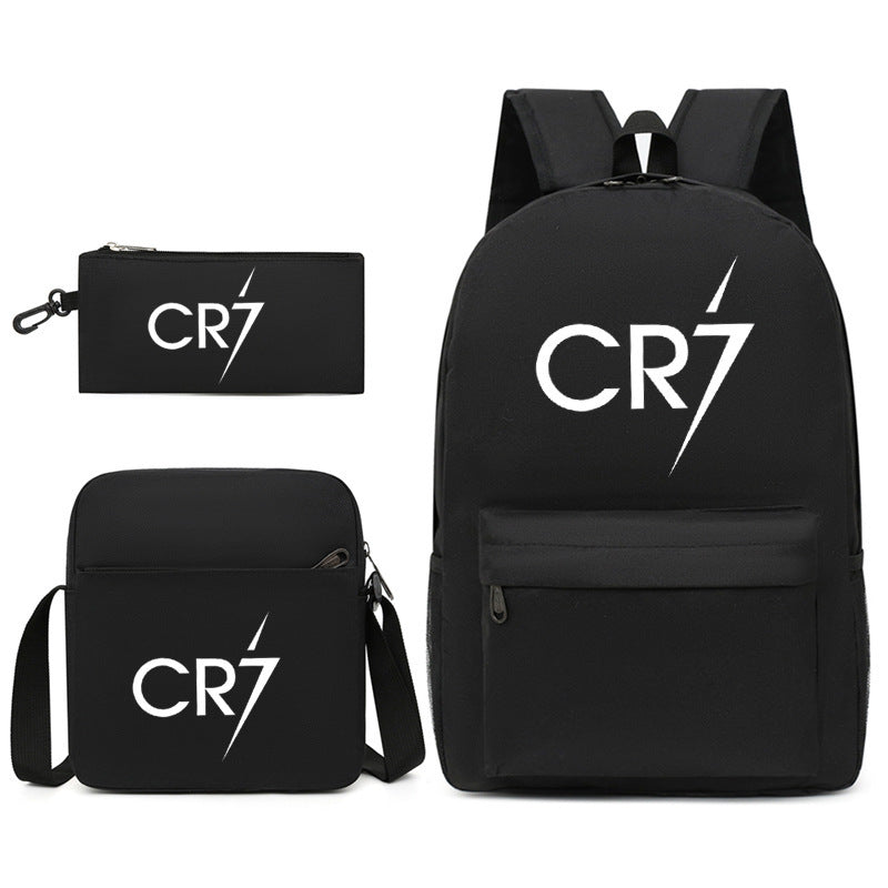 Mochila + Estojo + Lancheira Cristiano Ronaldo