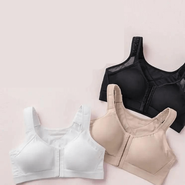 Kit 2 Sutiãs com Fecho Frontal - Posture Comfort