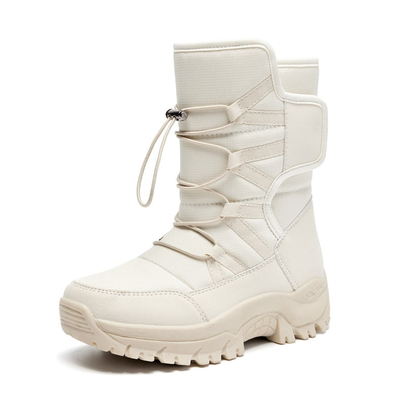 Bota Feminina de Inverno Forrada Impermeável