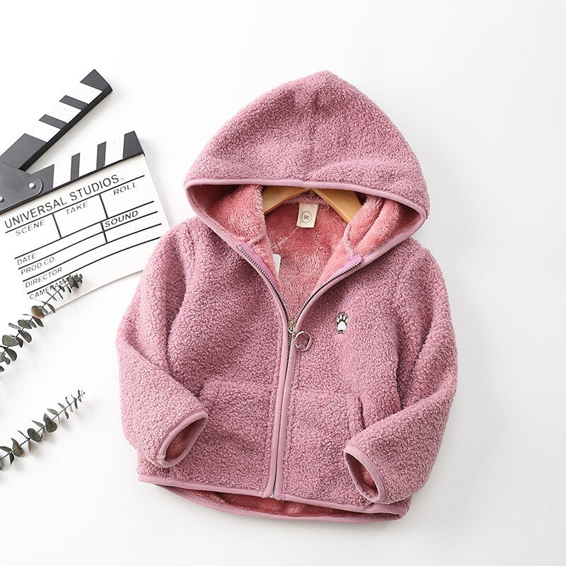 Jaqueta Infantil Fleece com Capuz