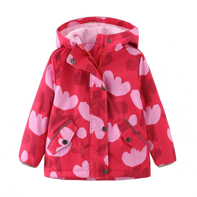 Jaqueta Infantil Parka Estampada com Capuz - Unissex