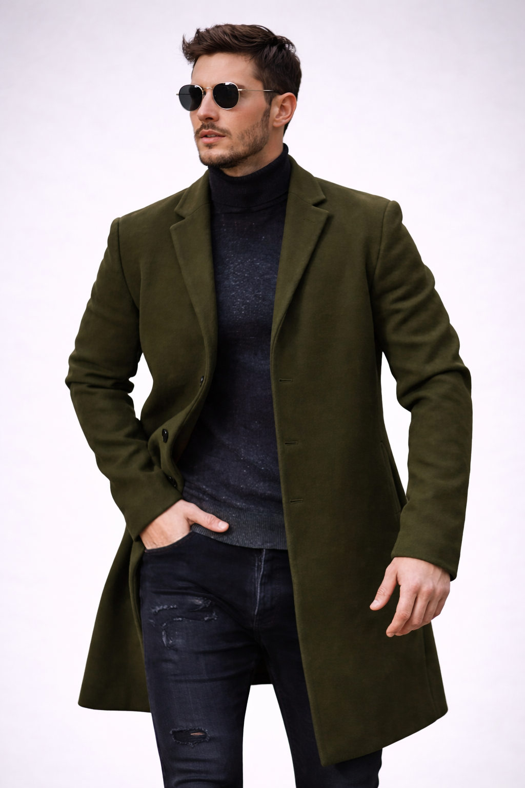 Sobretudo Masculino Longo Premium – Estilo Europeu