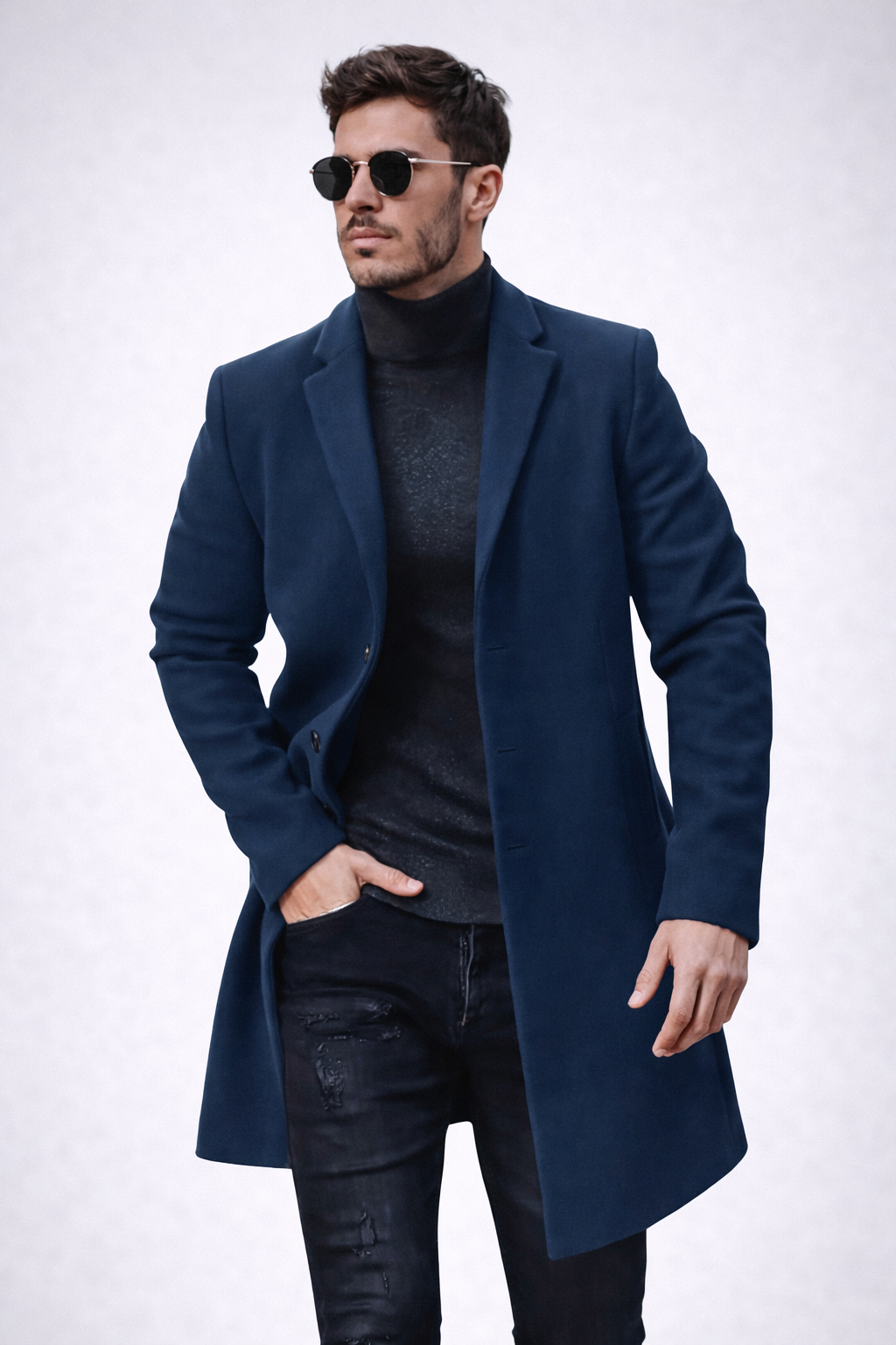 Sobretudo Masculino Longo Premium – Estilo Europeu