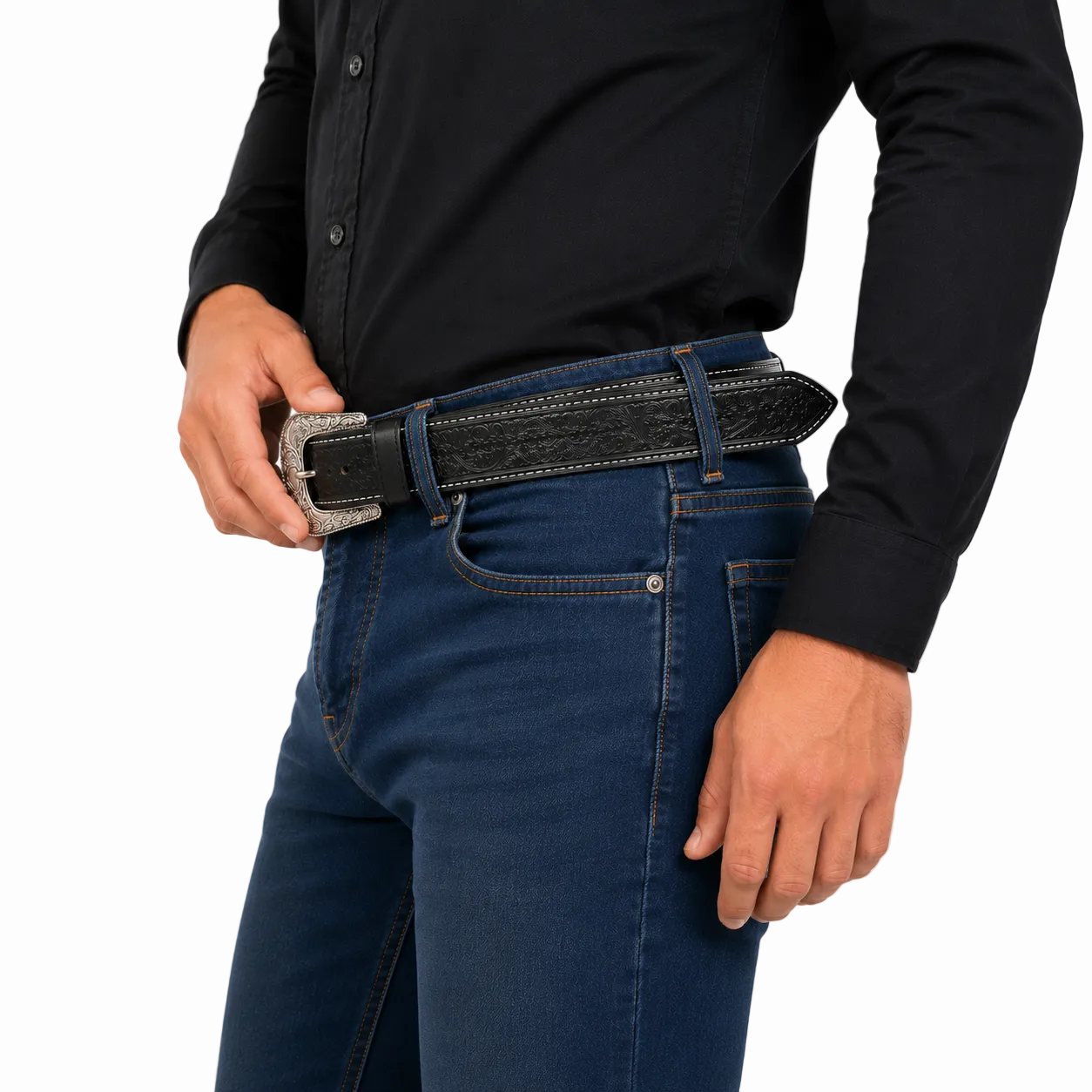Cinto Cowboy Bordado Unissex