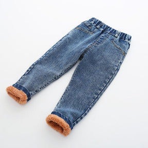 Calça Infantil Masculina Jeans Peluciada