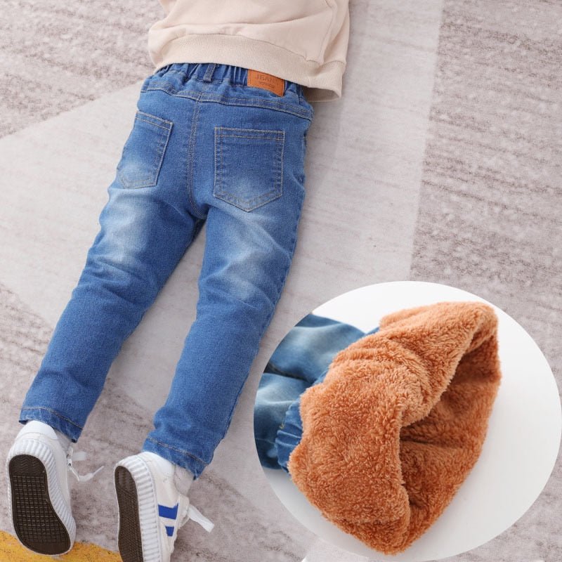 Calça Infantil Masculina Jeans Peluciada