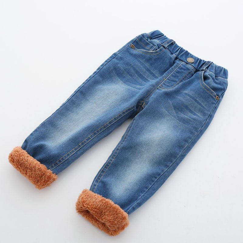 Calça Infantil Masculina Jeans Peluciada