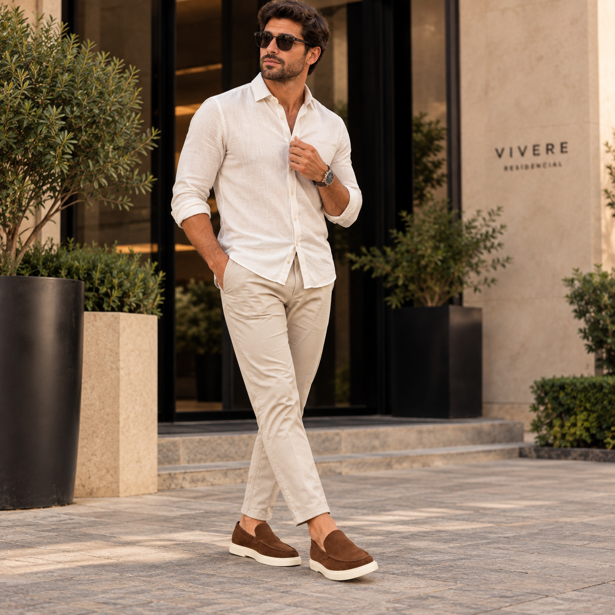 Sapatênis Camurça Slip On Masculino