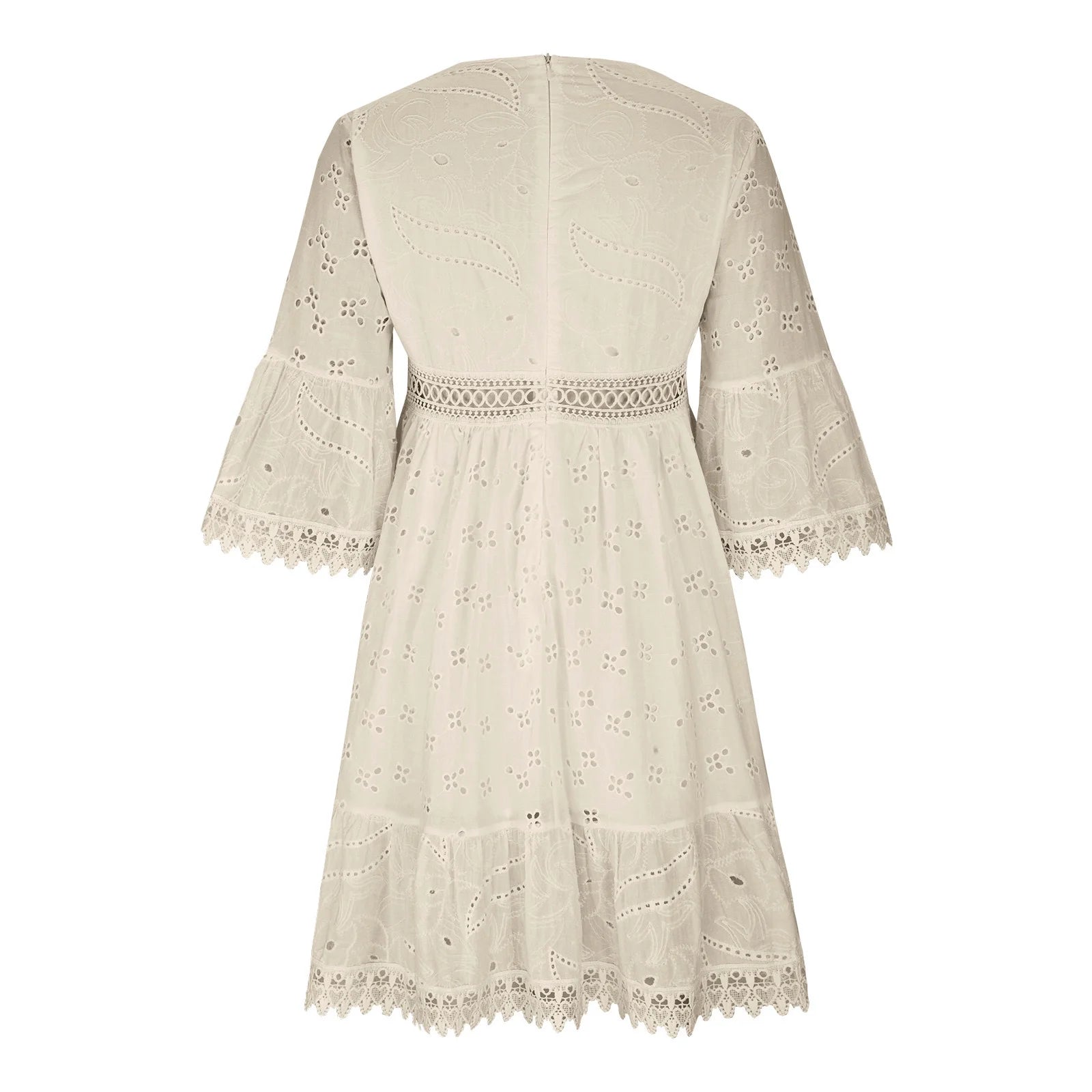 Vestido Elea Boho Curto Renda