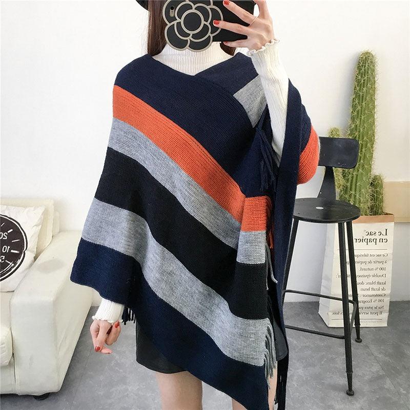 Poncho Feminino de Inverno - Shawl