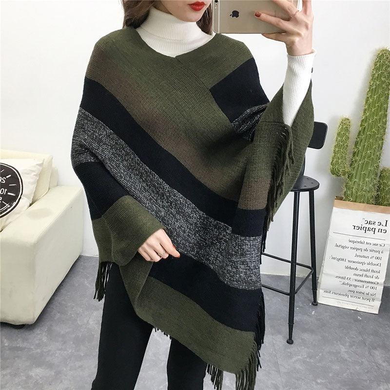 Poncho Feminino de Inverno - Shawl