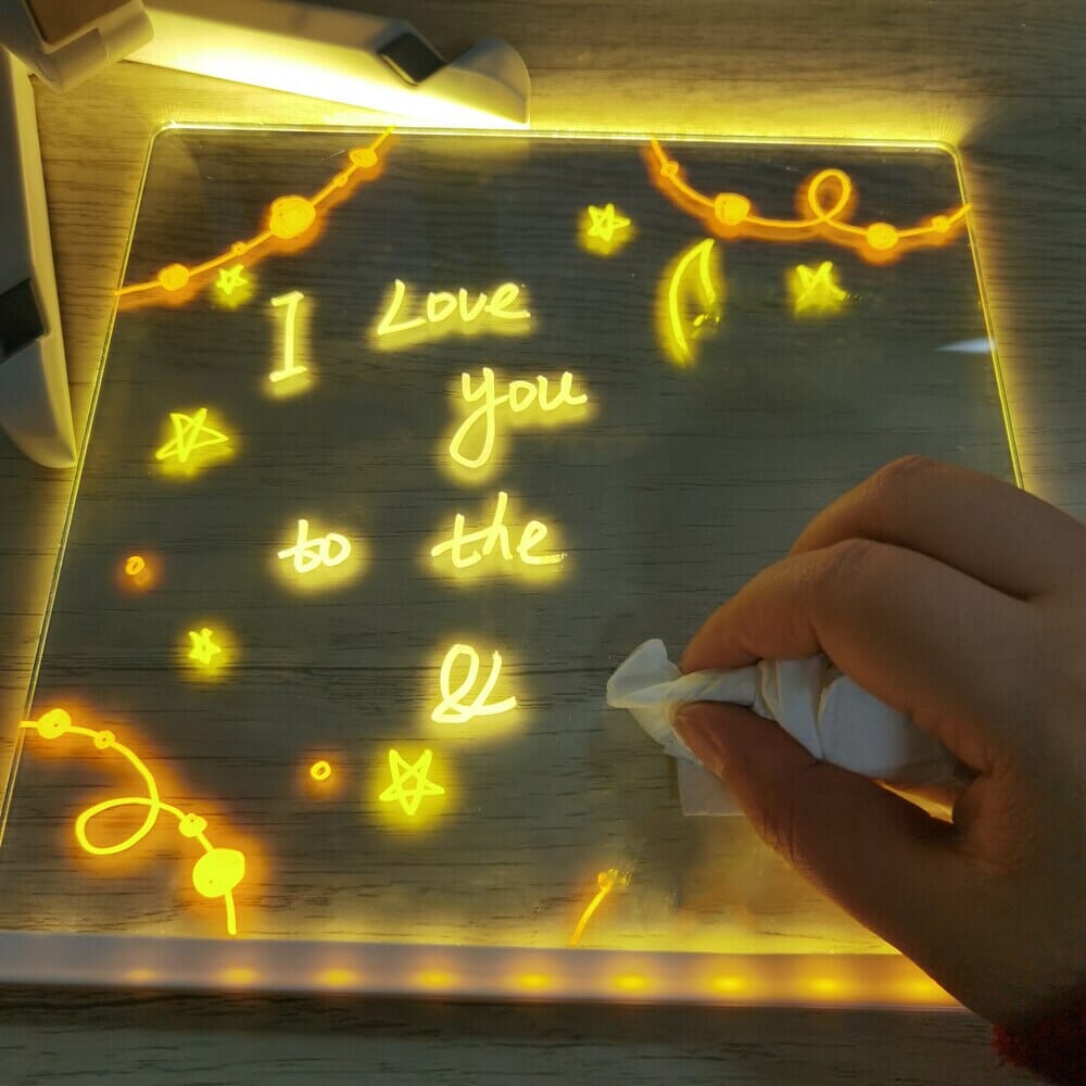 Quadro de Desenhos LED + 7 Canetinhas Grátis