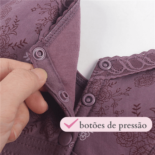 Sutiã de Algodão com Fecho na Frente- Soft Conforto