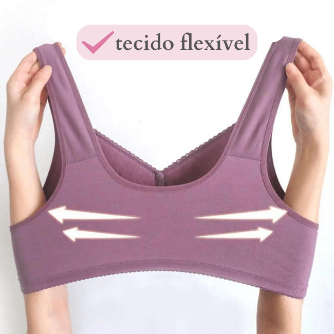 Sutiã de Algodão com Fecho na Frente- Soft Conforto