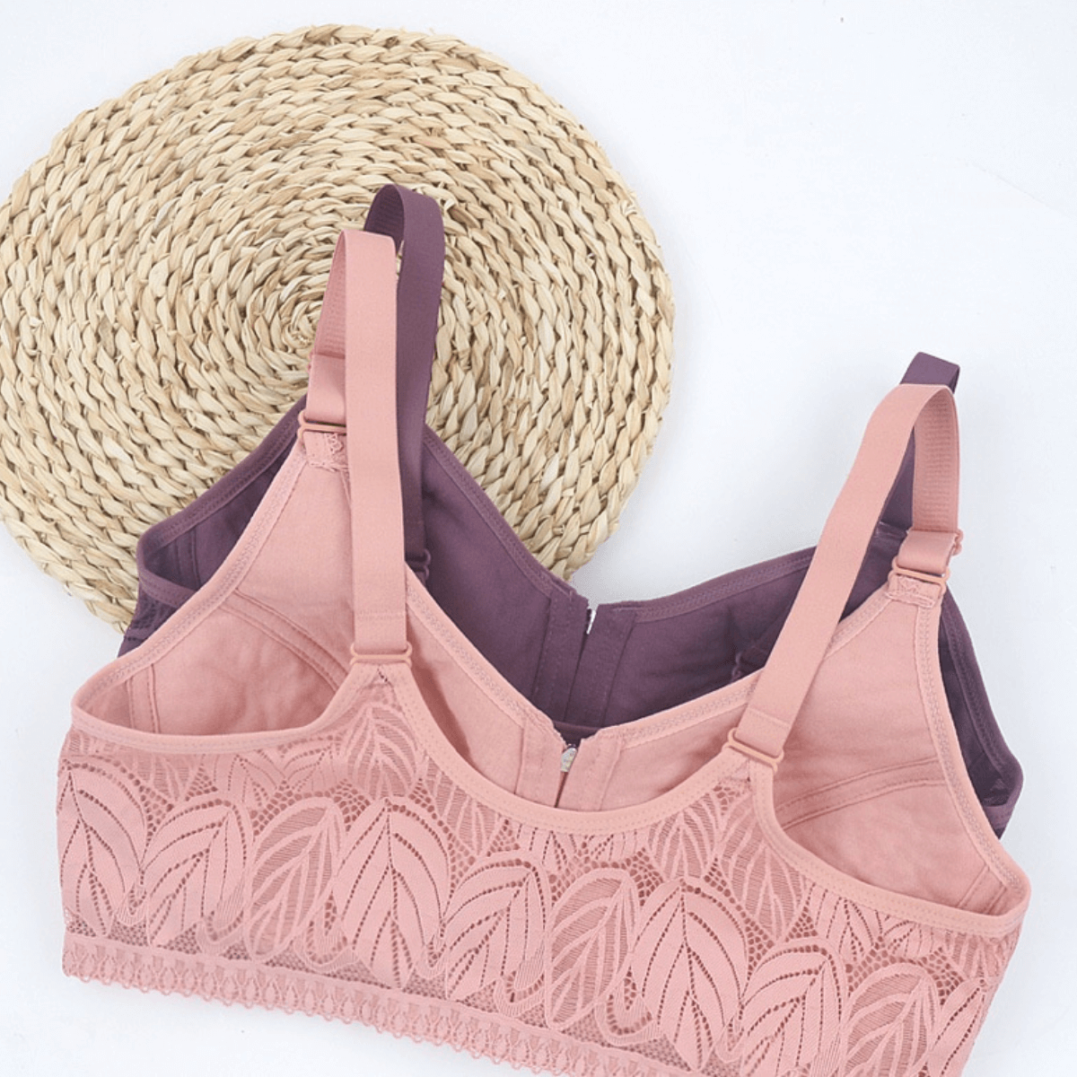 Kit 2 Sutiã de Renda e Algodão Plus Size - Soft Conforto