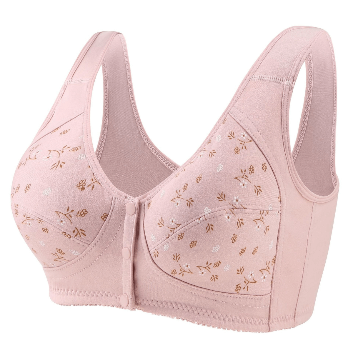 Sutiã sem Bojo de Algodão com Fecho Frontal - Soft Plus