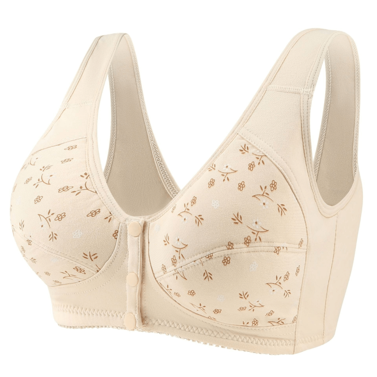 Sutiã sem Bojo de Algodão com Fecho Frontal - Soft Plus