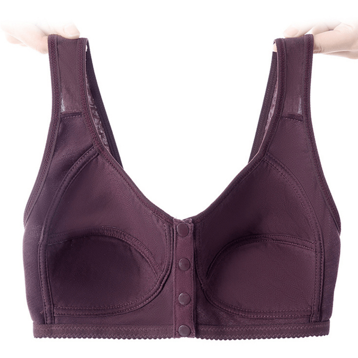 Sutiã sem Bojo de Algodão com Fecho Frontal - Soft Plus