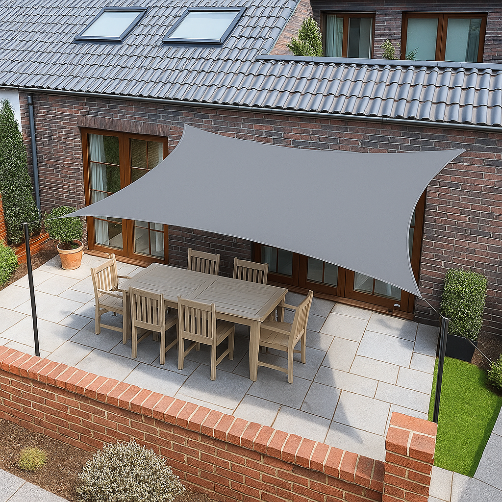 Toldo Portátil Impermeável Flexível e Resistente Com Proteção UV + Kit de Cordas