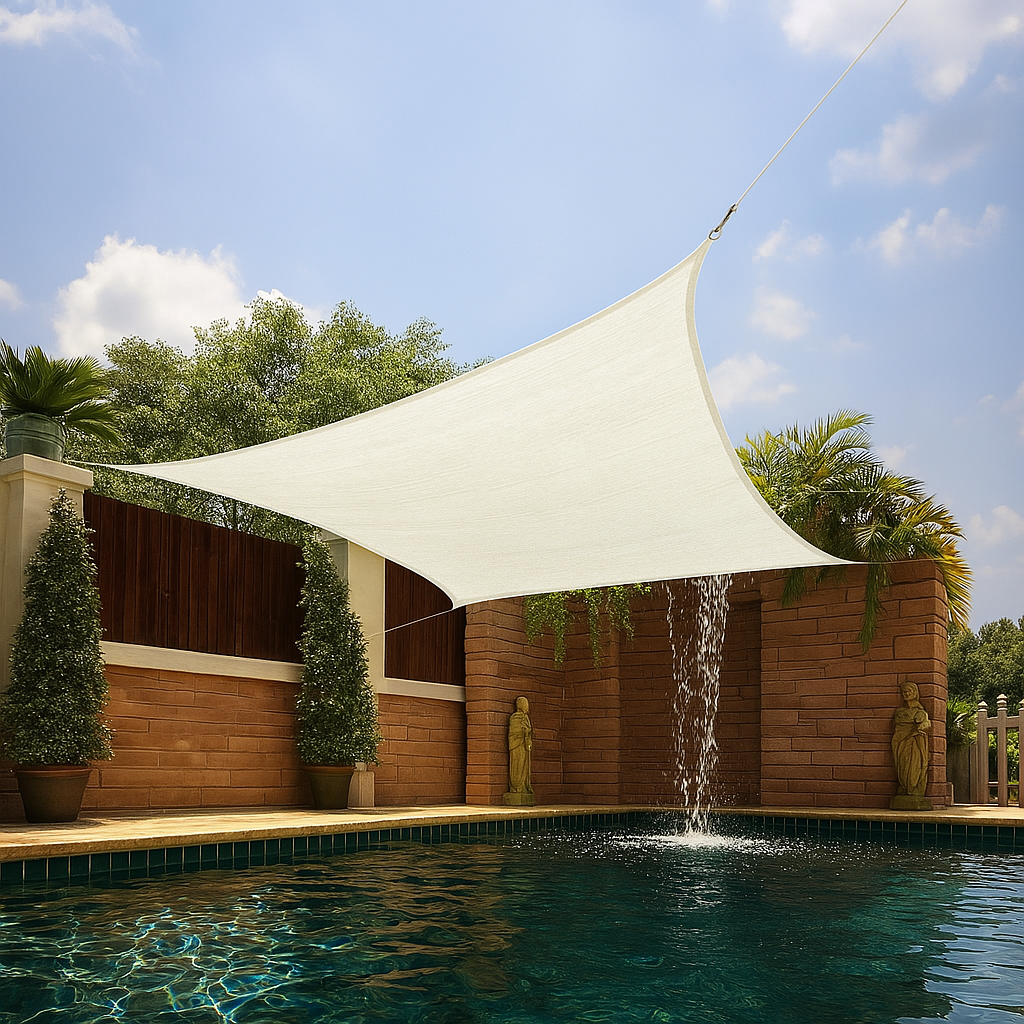 Toldo Portátil Impermeável Flexível e Resistente Com Proteção UV + Kit de Cordas