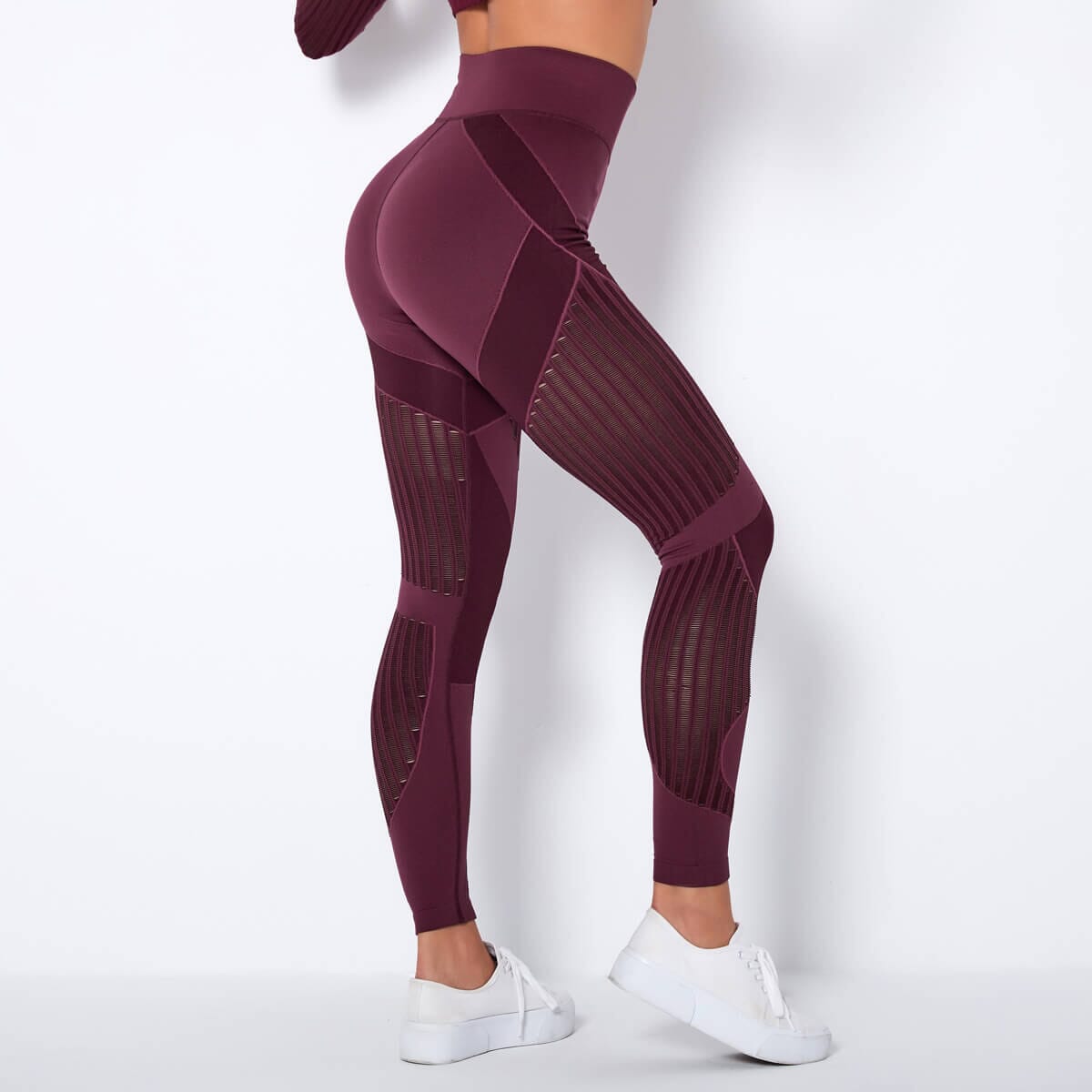 Calça Legging SportFit Mesh Calça Legging L01 VermelhoVinho PP