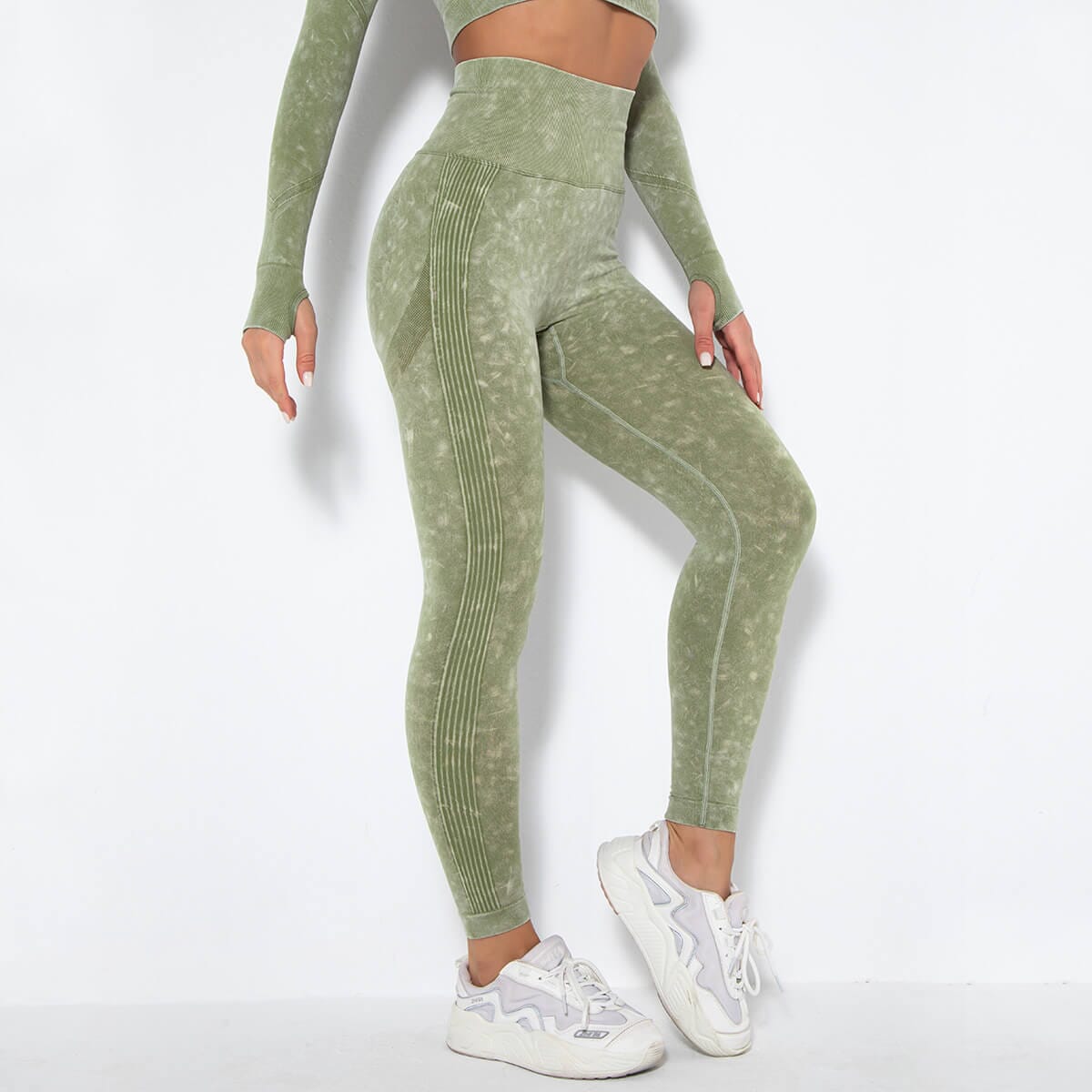 Calça Legging Seamless Feather Calça Legging L01 Verde P